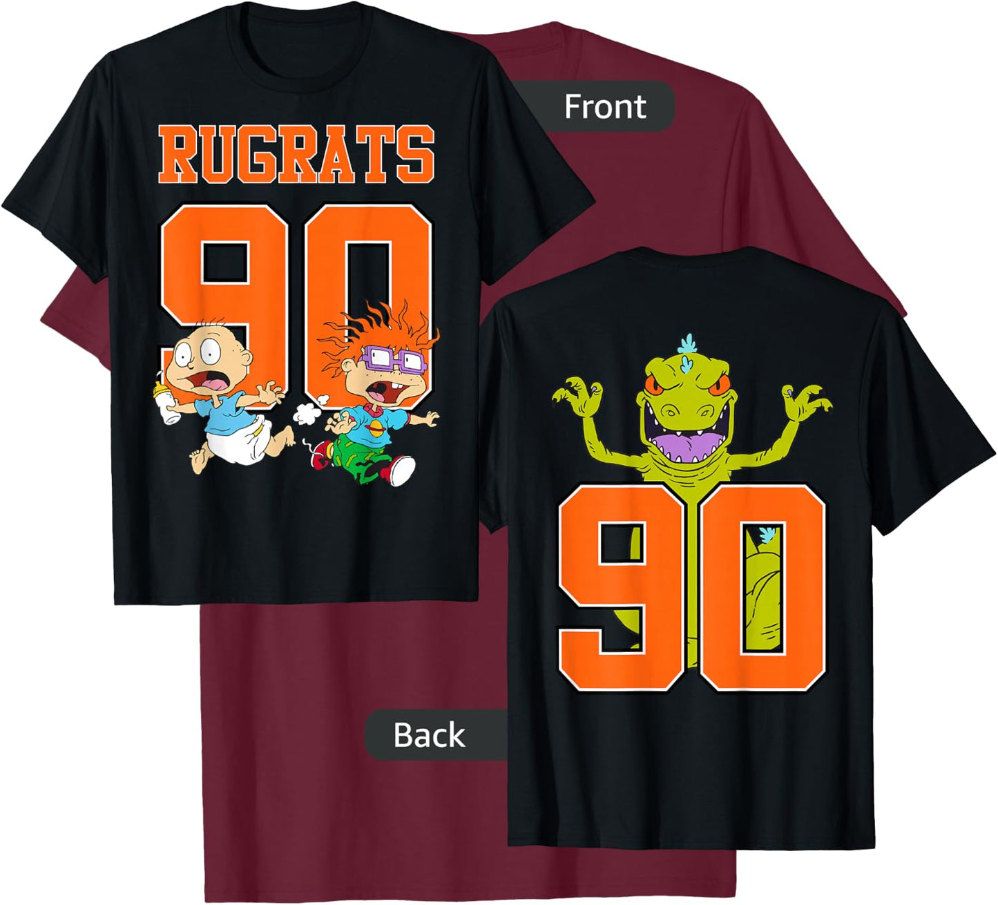 Rugrats Classic Basketball Jersey Tommy, and his Friends Small T-Shirt - T-Shirt | Maroon