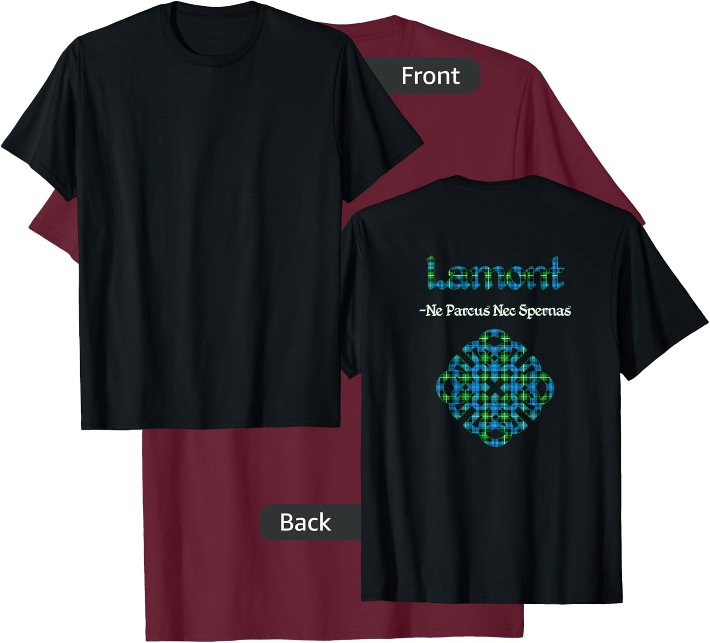 Clan Lamont Scottish Pride T-Shirt - T-Shirt | Maroon