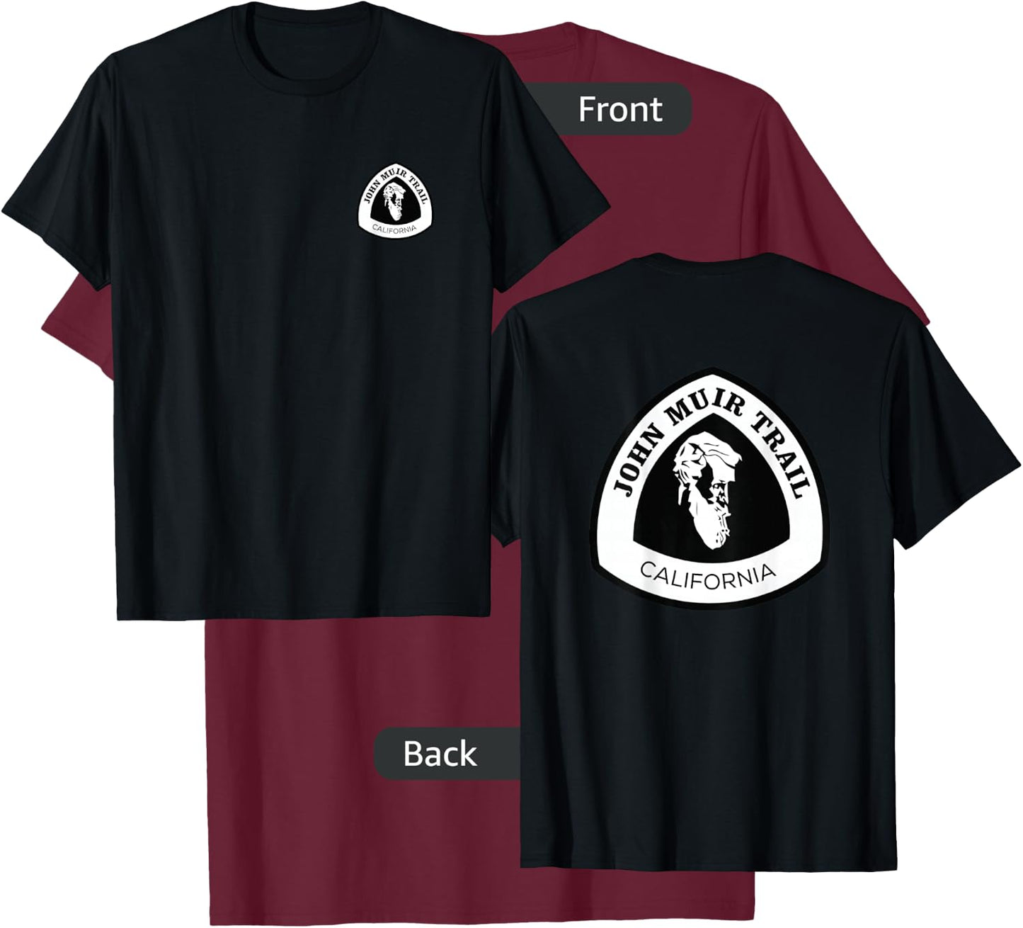 DOUBLE SIDED SHIRT John Muir Trail T-Shirt - T-Shirt | Maroon
