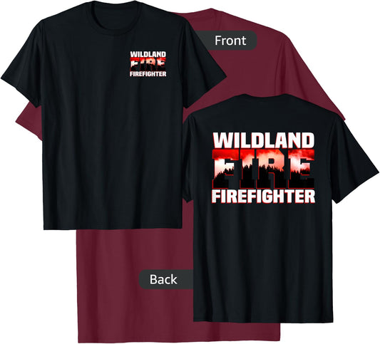 Wildland Fire Rescue Department Firefighters Firemen Uniform T-Shirt - T-Shirt | Maroon