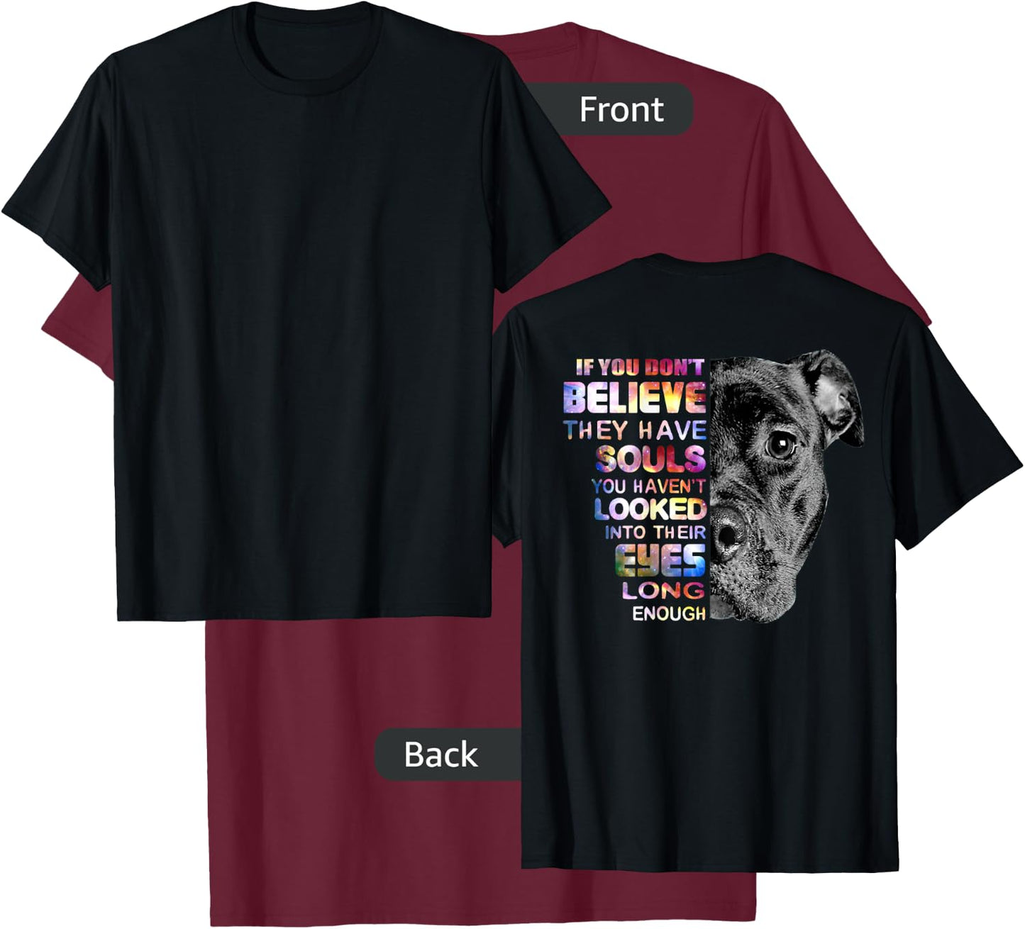 I Love My Pitbull Woman Love Her Pitbull Gift Shirt T-Shirt - T-Shirt | Maroon