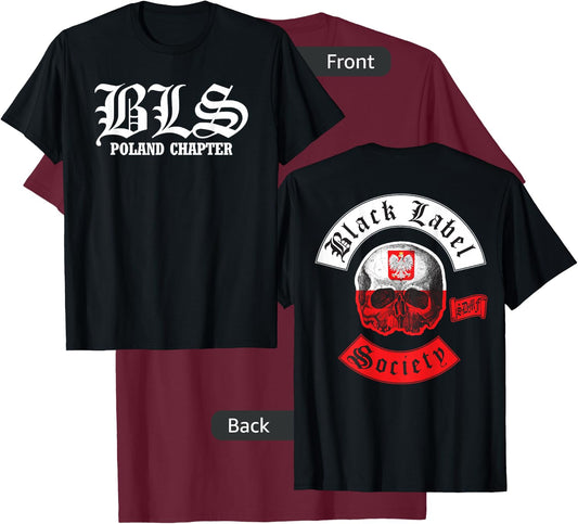 Black Label Society Poland Chapter T-Shirt - T-Shirt | Maroon