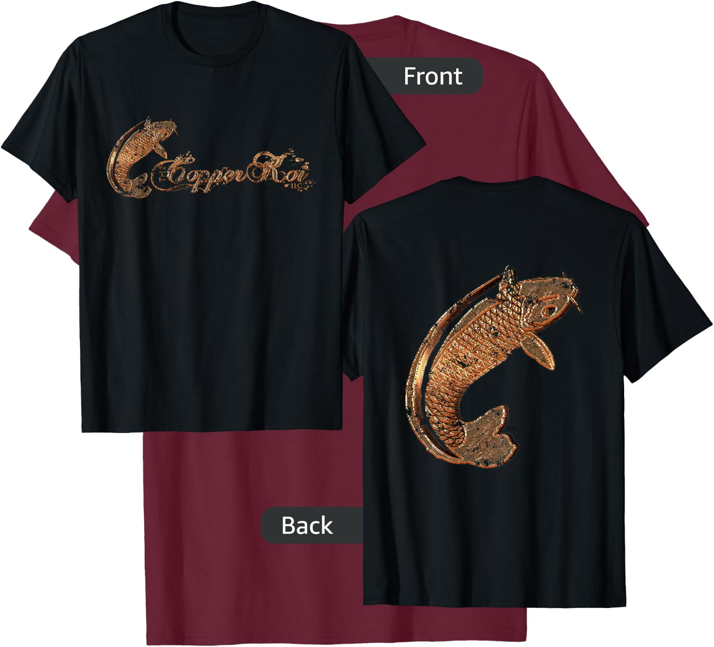 Official Copper Koi T-Shirt - T-Shirt | Maroon