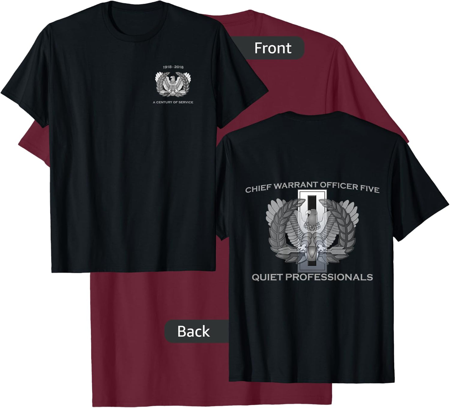 Chief Warrant Officer Five CW5 Eagle Rising Premium T-Shirt - T-Shirt | Maroon