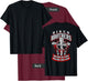 Biker Brothers Christian Cross Jesus Motorcycle Shirt T-Shirt - T-Shirt | Maroon