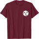 Mitsu Tomoe Japanese trinity symbol martial arts meditation T-Shirt - T-Shirt | Maroon