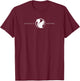 Official Optimistic Squirrel white logo with acorn T-Shirt - T-Shirt | Maroon