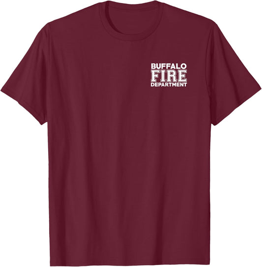 City of Buffalo Fire Rescue New York Firefighter T-Shirt - T-Shirt | Maroon