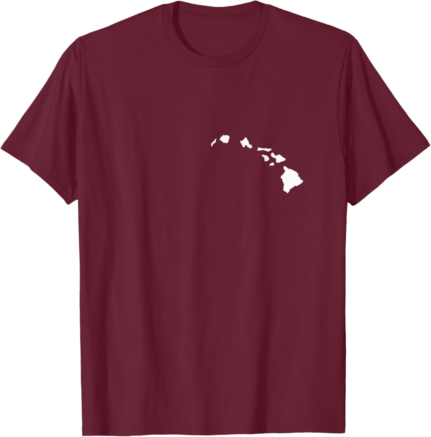 Hawaiian Islands Kanaka Maoli Warrior T-Shirt - T-Shirt | Maroon