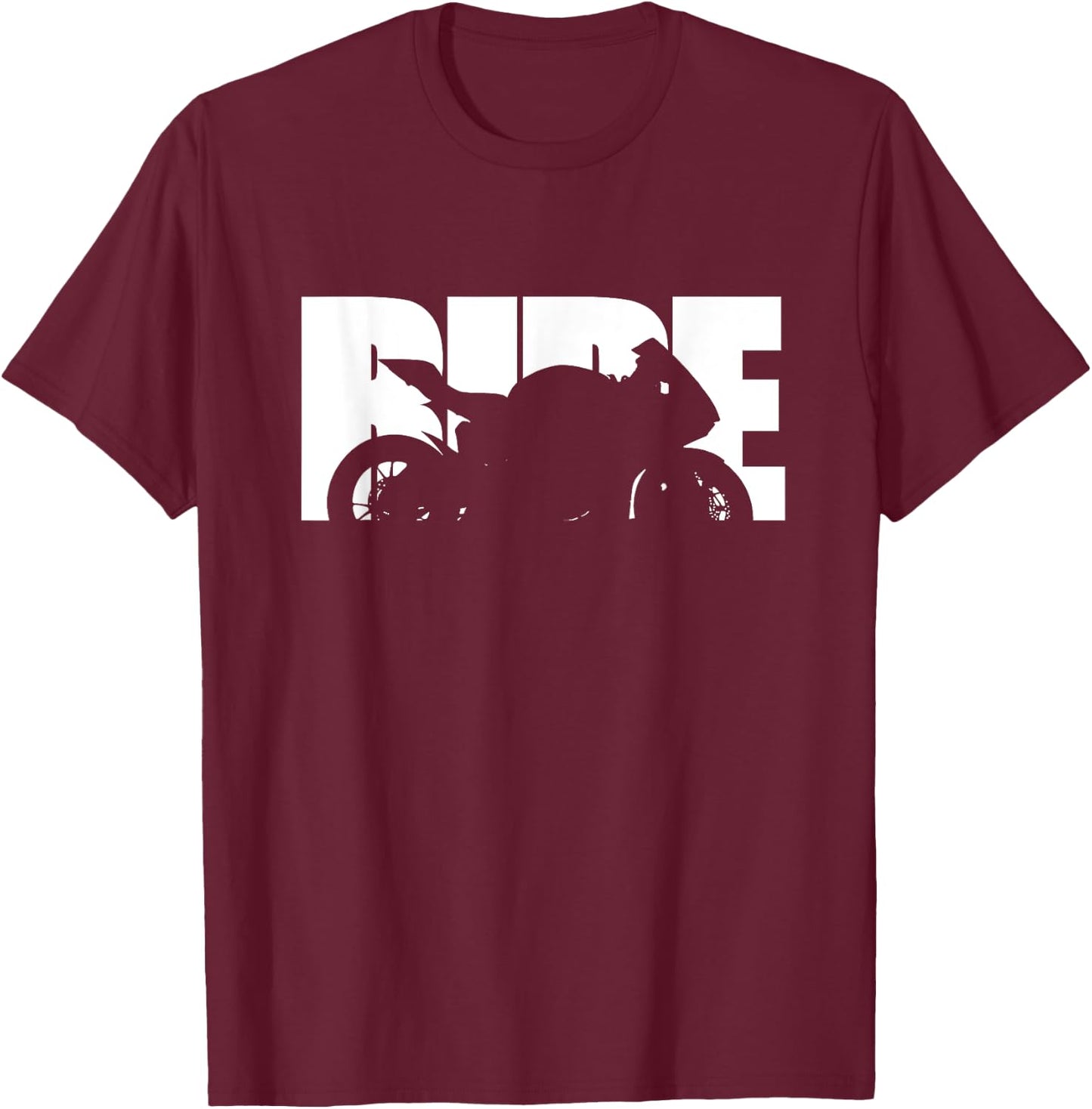 Bike Motorcyclist Apparel Motorcycle Rider Biker T-Shirt - T-Shirt | Maroon