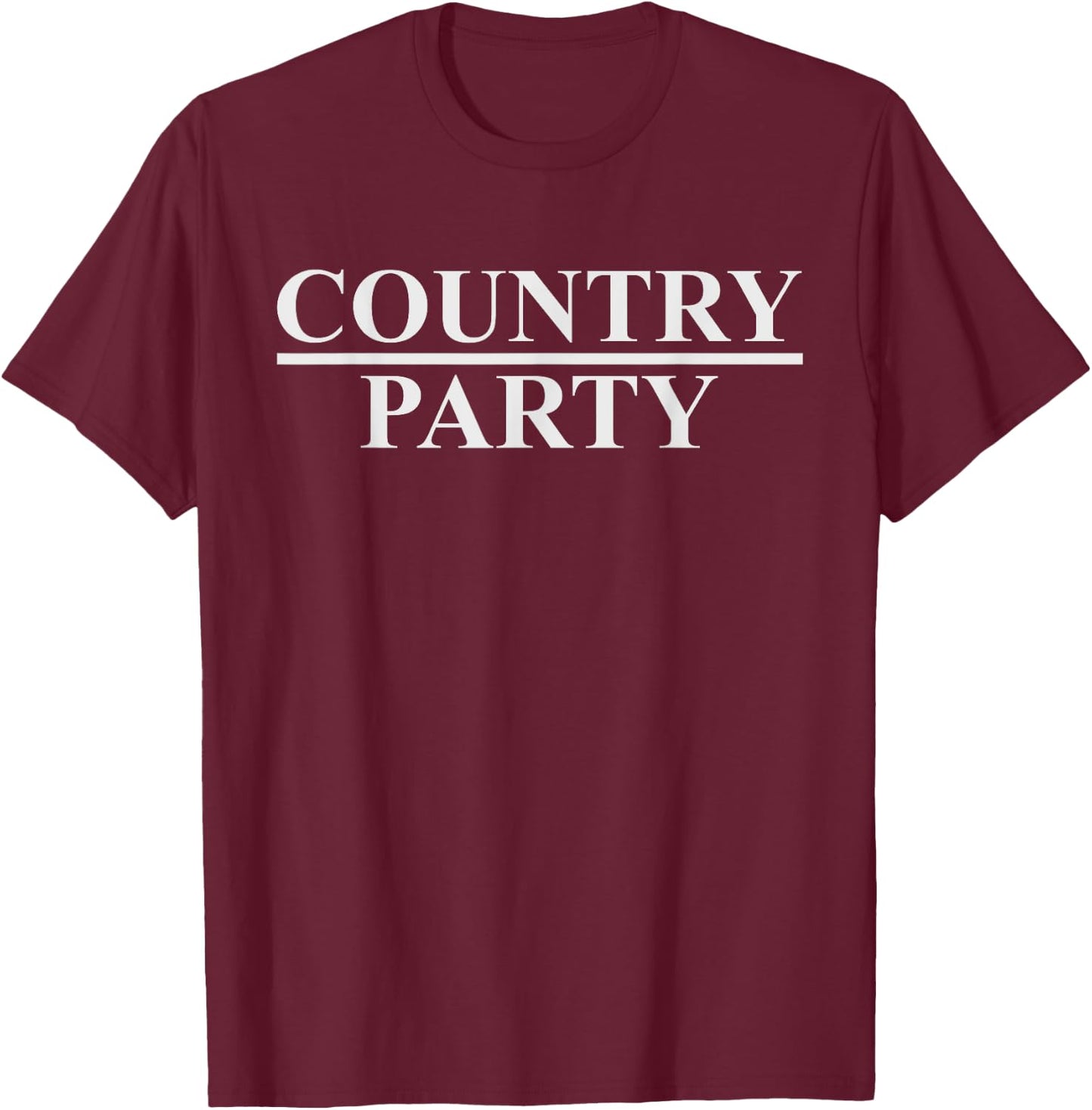 Country Over Party a non Political Reminder to Vote T-Shirt - T-Shirt | Maroon