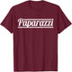 Paparazzi Funny Photographer Retro Humour T-Shirt - T-Shirt | Maroon