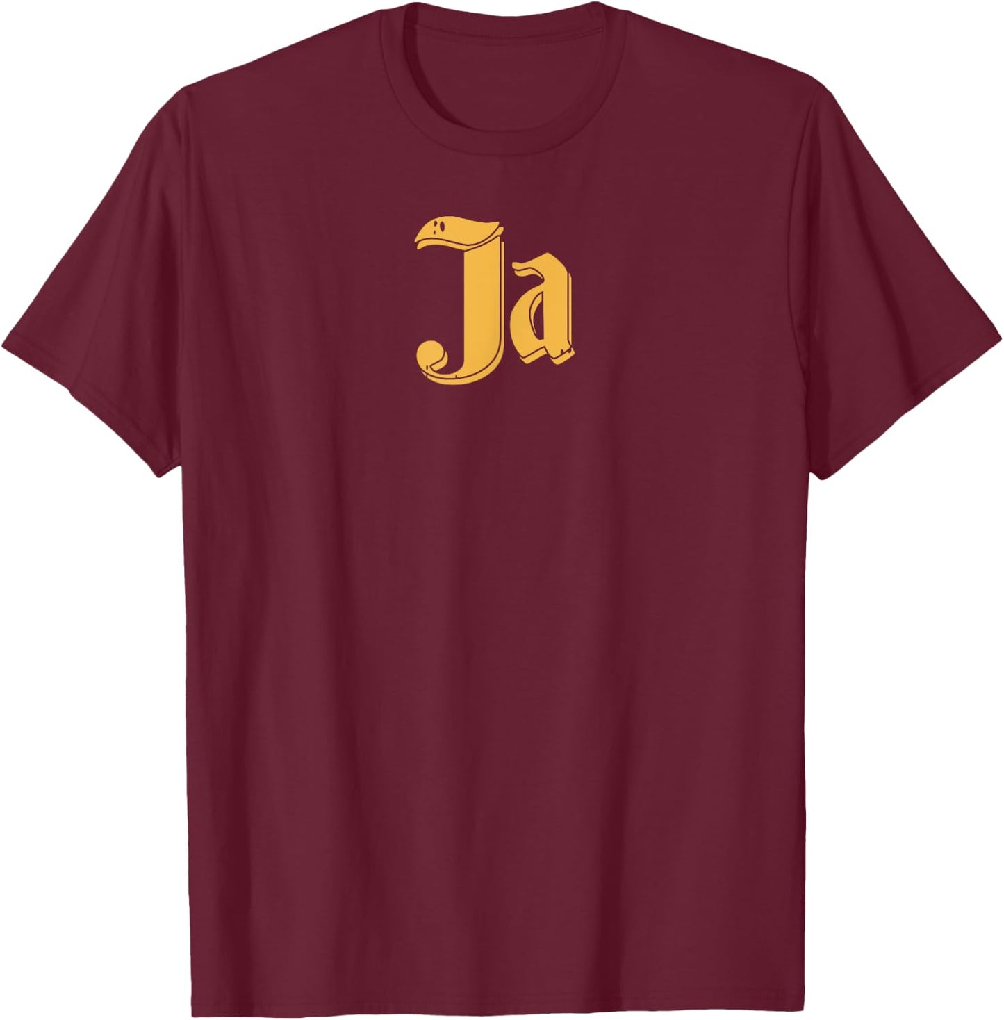 Ja Shirt Funny Oktoberfest Vintage German Bavarian Yes T-Shirt - T-Shirt | Maroon
