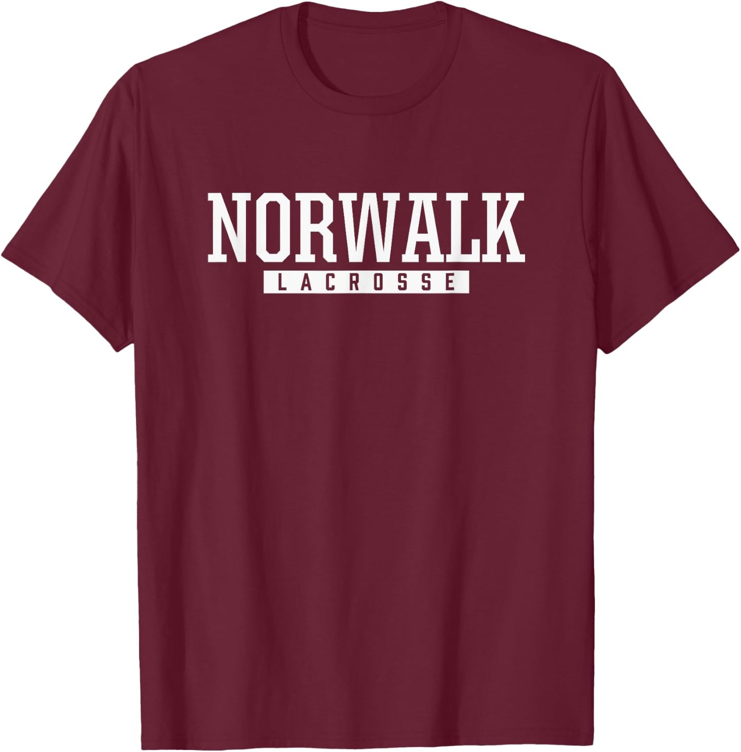 Norwalk High School Lacrosse T-Shirt - T-Shirt | Maroon
