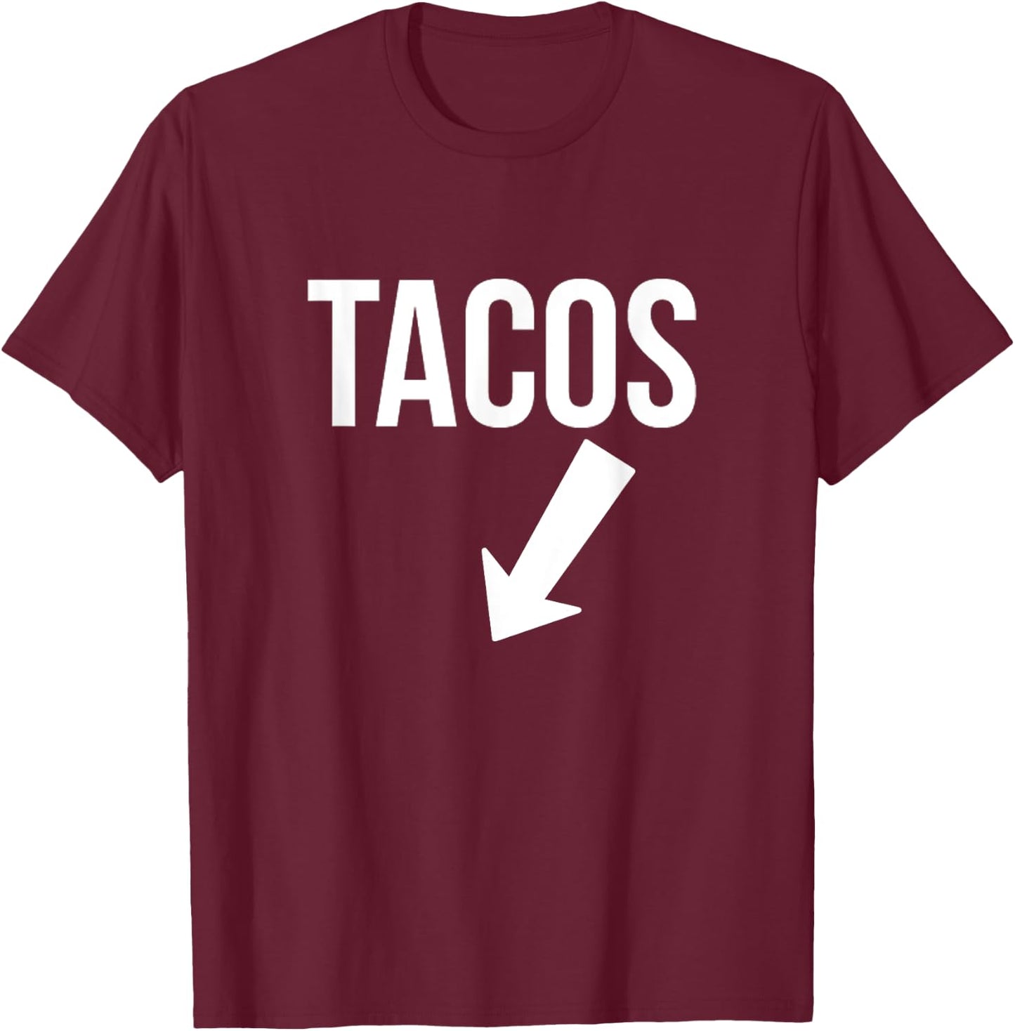 Tacos Pregnancy Announcement Matching With Baby T-Shirt - T-Shirt | Maroon