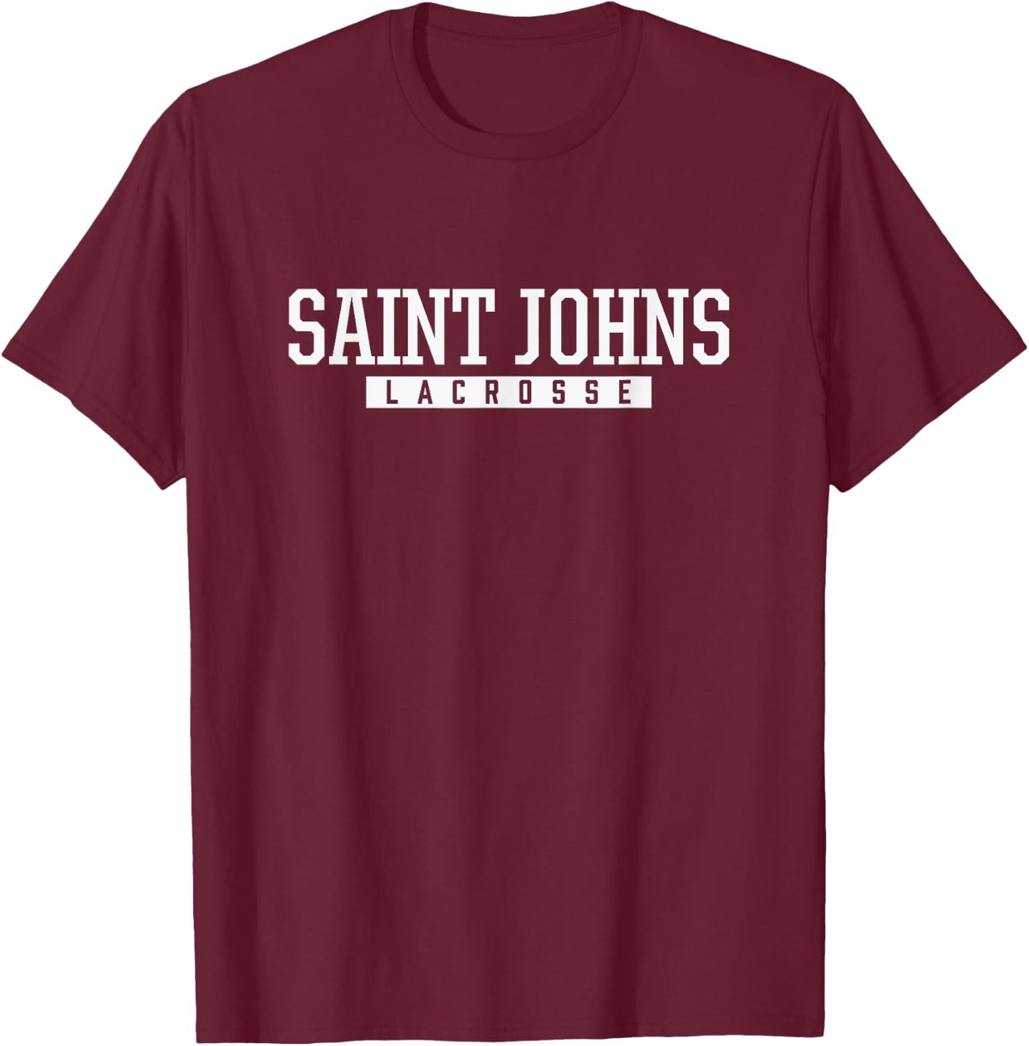 Saint Johns High School Lacrosse T-Shirt - T-Shirt | Maroon