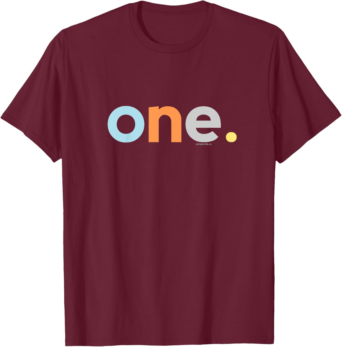 Kids 1st Birthday Shirt Boy 1 Year Old One | Gift Ideas Age 1 T-Shirt - T-Shirt | Maroon
