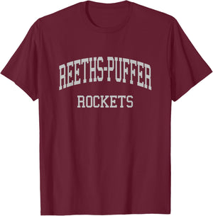 Reeths-Puffer High School HS Muskegon MI Retro Sports T-Shirt - T-Shirt | Maroon