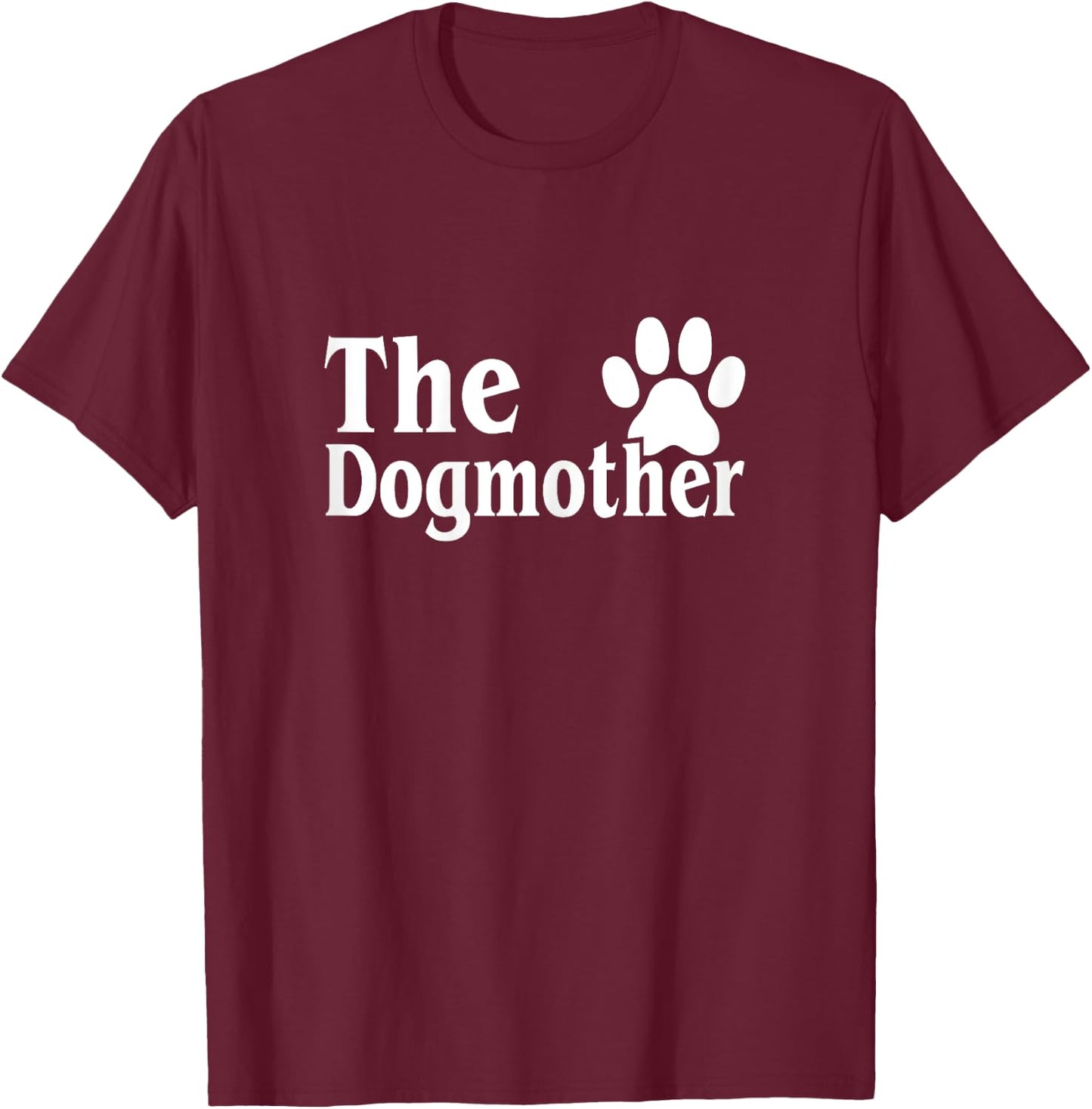 The dog mum is the best mother T-Shirt - T-Shirt | Maroon