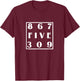 8675309 80s Pop Song T-Shirt - T-Shirt | Maroon