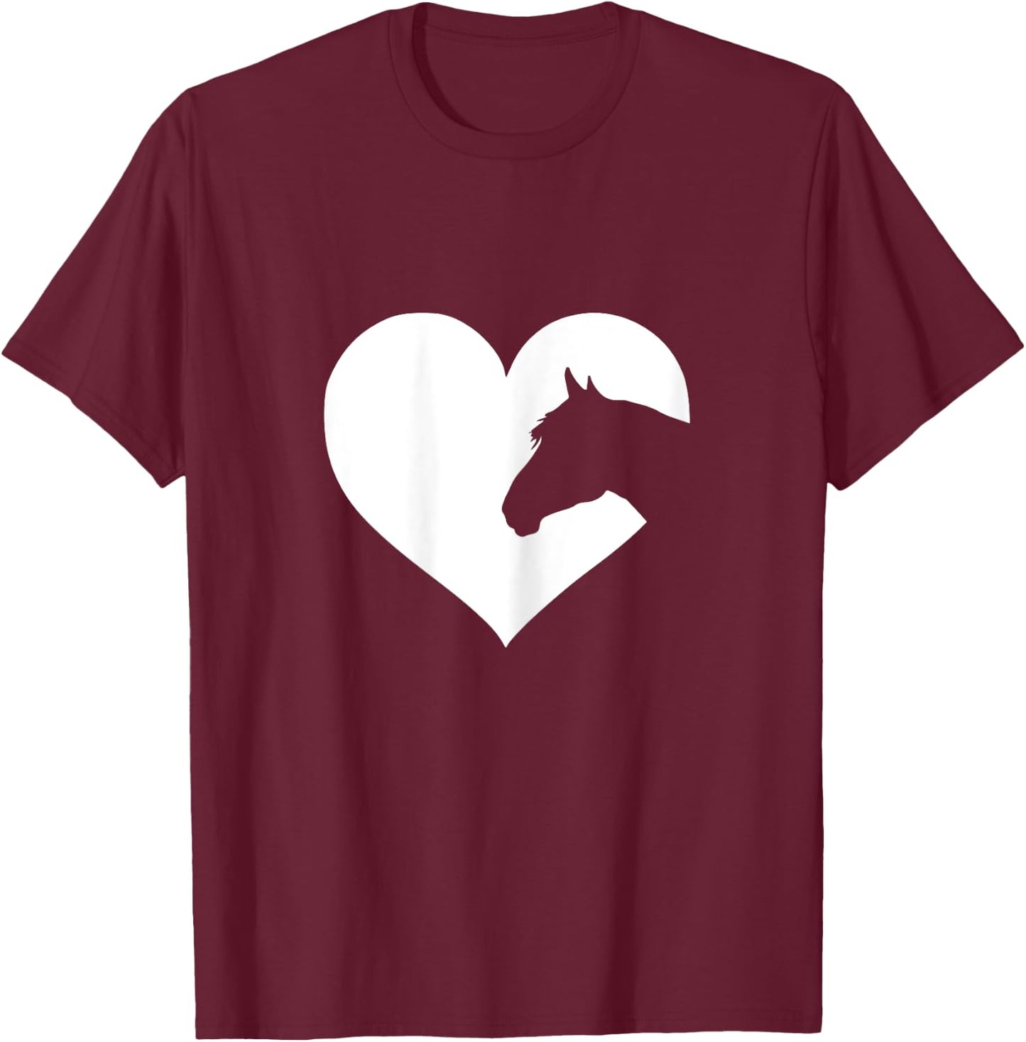 Horse lover for girls & women who love horses T-Shirt - T-Shirt | Maroon