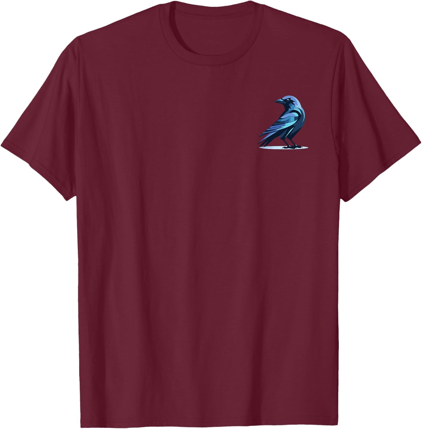 Black Crow Raven Bird in the Pocket Bird Lover T-Shirt - T-Shirt | Maroon