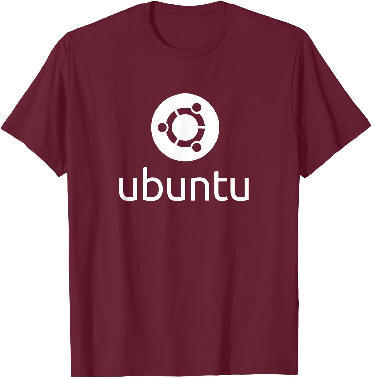Ubuntu Linux lover with Logo OpenSource Os T-Shirt - T-Shirt | Maroon