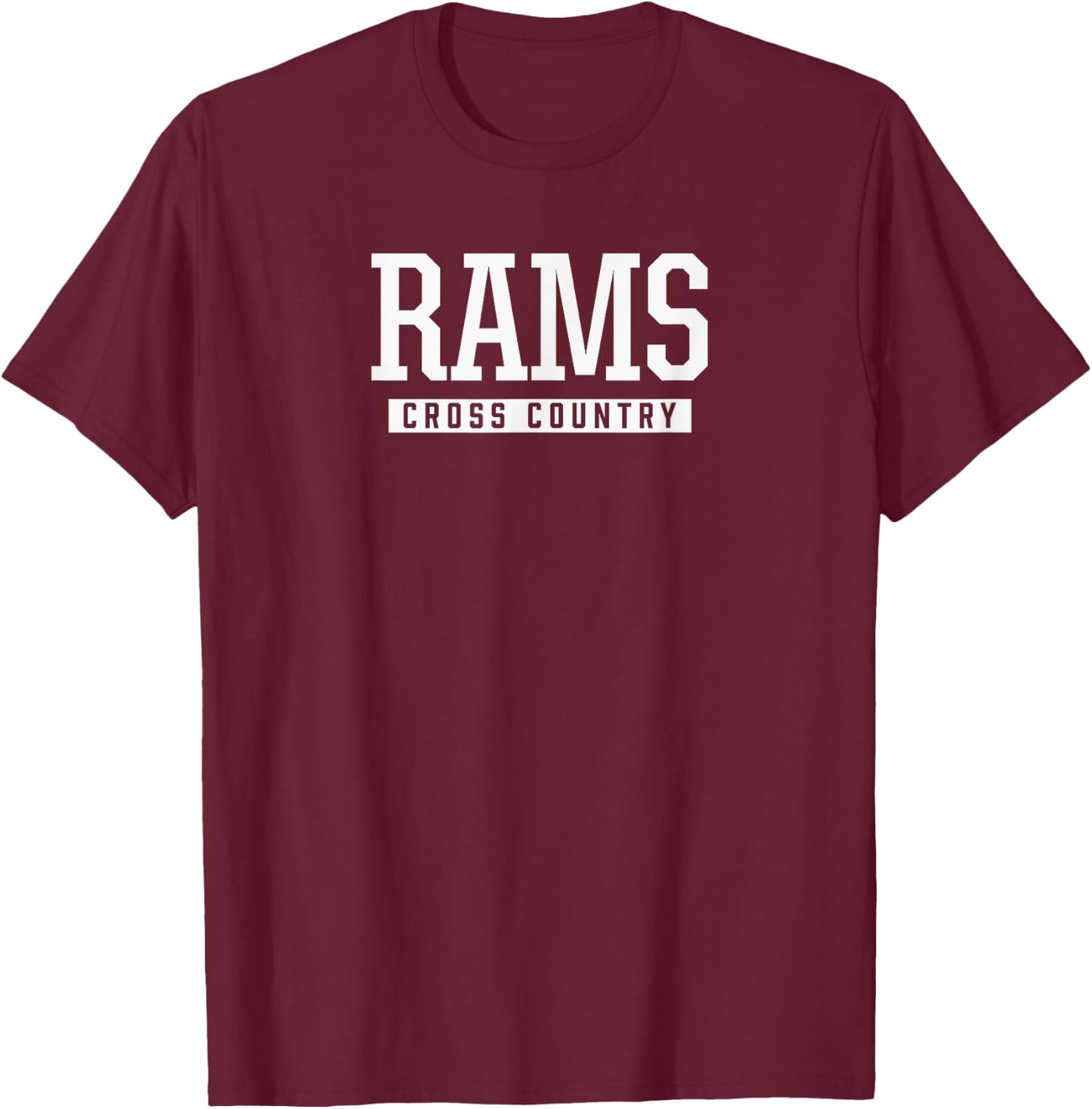 Edgewood Rams Cross Country HS T-Shirt - T-Shirt | Maroon