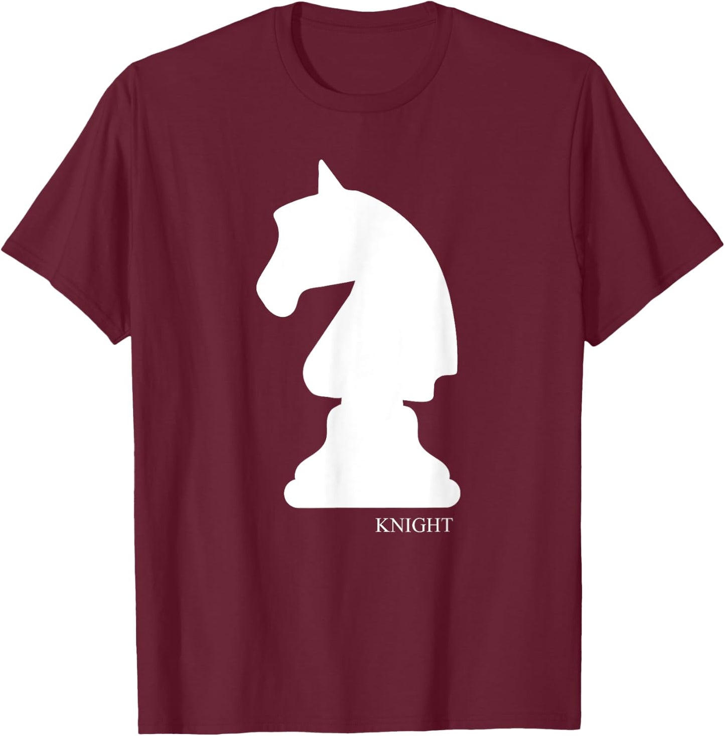 Knight Chess Piece Group Costume Chess Club Chess Board T-Shirt - T-Shirt | Maroon