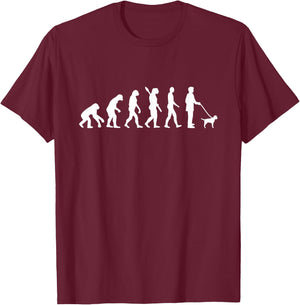 Border Terrier evolution T-Shirt - T-Shirt | Maroon