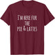 Pie & Lattes , Workout Gym Pilates T-Shirt - T-Shirt | Maroon