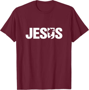 Jesus Christian Skateboard Cool Skater Design T-Shirt - T-Shirt | Maroon