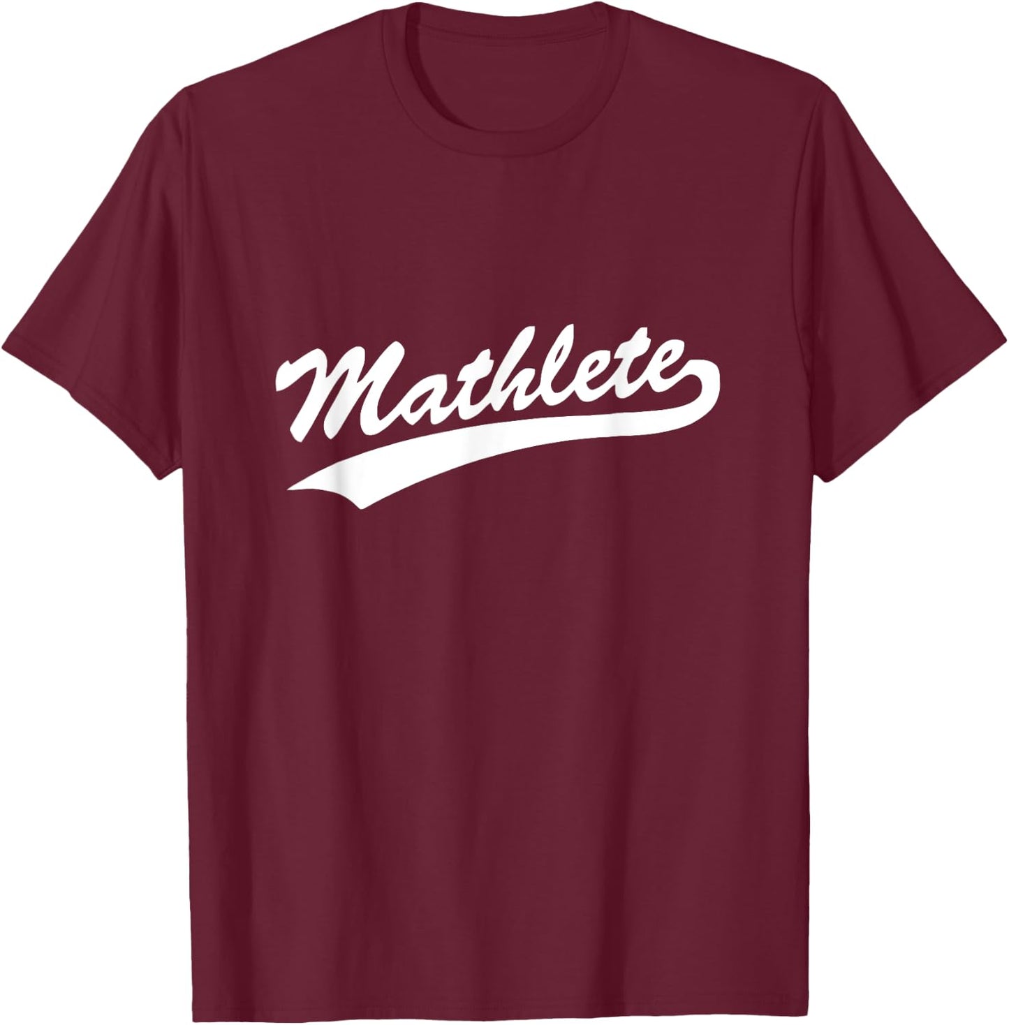 Cool Math "Mathlete" - Flex Your Math Pecs! T-Shirt - T-Shirt | Maroon
