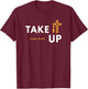 Take it Up Cross Bible Verse Christian Luke 9:23 T-Shirt - T-Shirt | Maroon