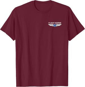 Flight Nurse wings T-Shirt - T-Shirt | Maroon