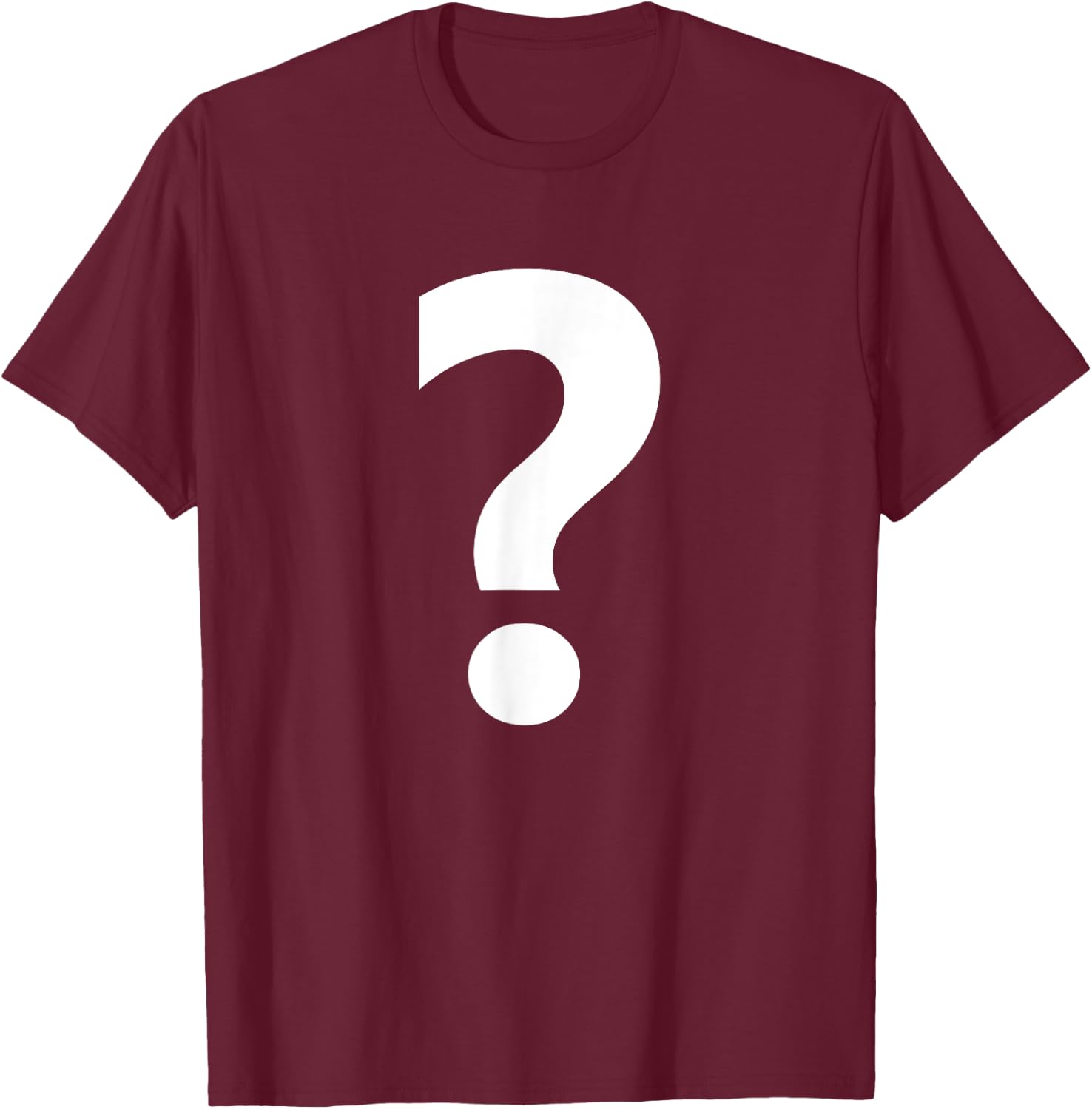 Punctuation ? Question Mark T-Shirt - T-Shirt | Maroon