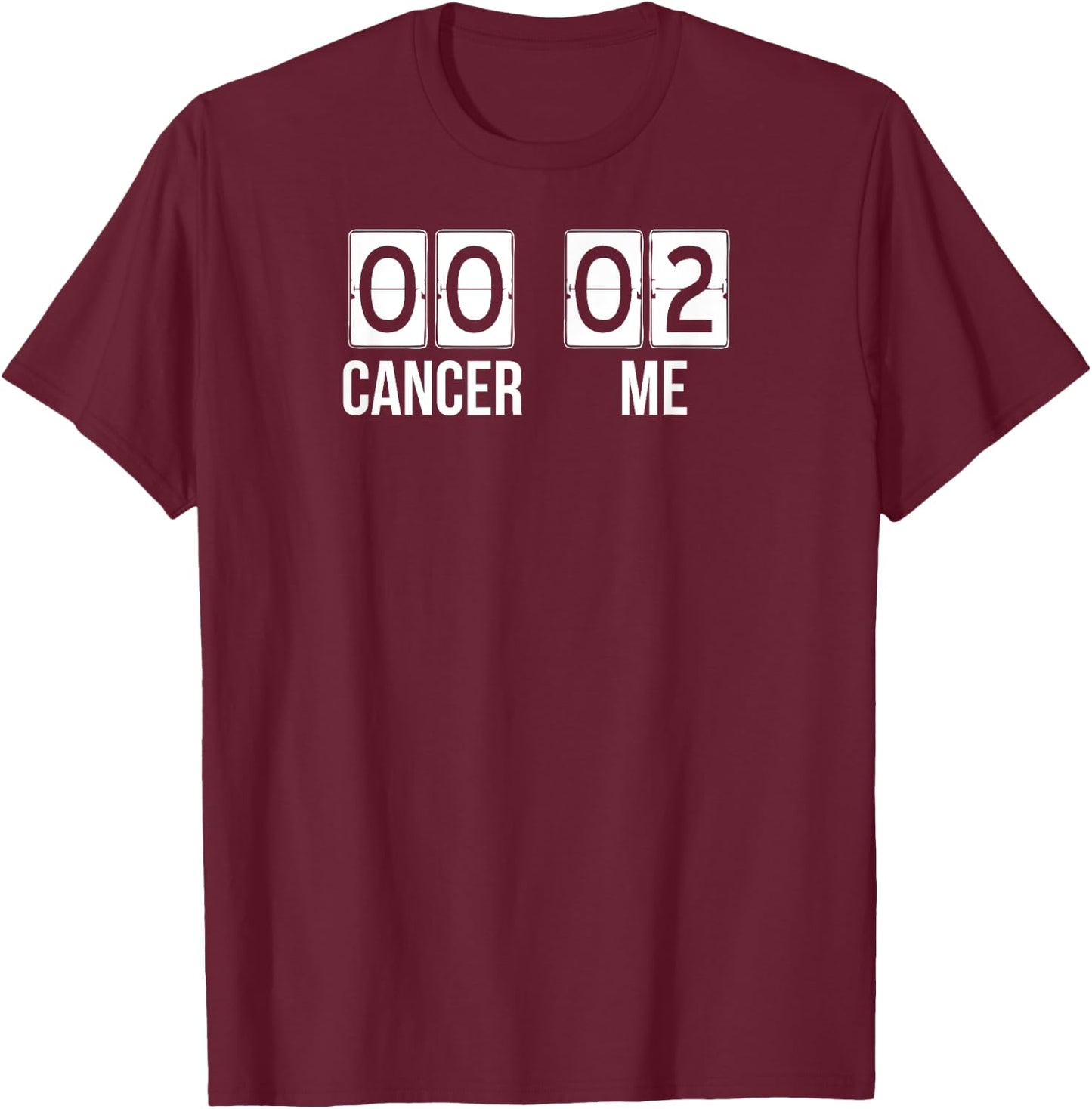 TWO TIME Cancer Survivor SCOREBOARD men women kids T-Shirt - T-Shirt | Maroon