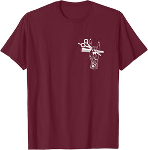 I Do All The Hot Girls Hair Hairdresser Hairstylist T-Shirt - T-Shirt | Maroon