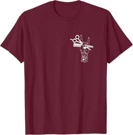 I Do All The Hot Girls Hair Hairdresser Hairstylist T-Shirt - T-Shirt | Maroon