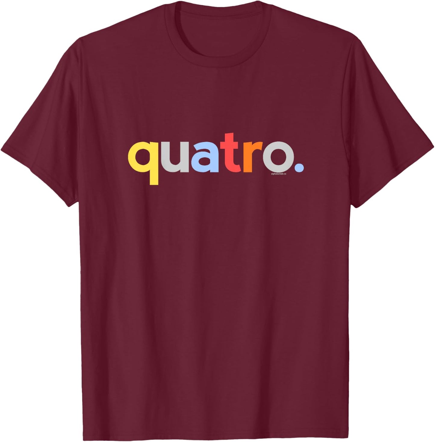 Kids 4th Birthday Shirt Boy 4 Four Quatro | Portuguese Garoto T-Shirt - T-Shirt | Maroon