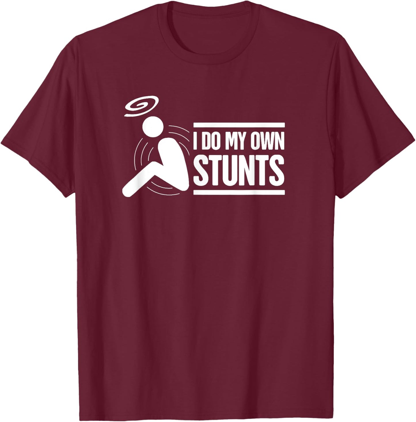 Funny Head Injury Concussion T-Shirt - T-Shirt | Maroon