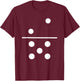 Domino 2 and 5 Matching Halloween Group Costumes 2-5 T-Shirt - T-Shirt | Maroon