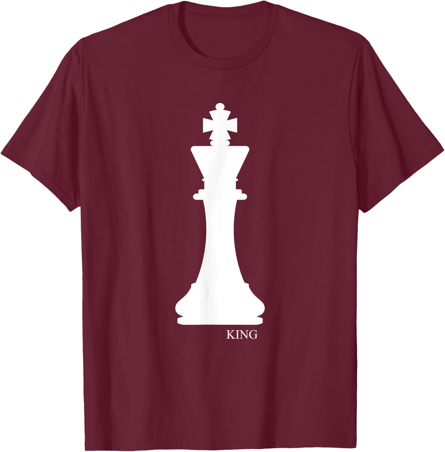 King Chess Piece Halloween Costume Chess Club Shirt T-Shirt - T-Shirt | Maroon