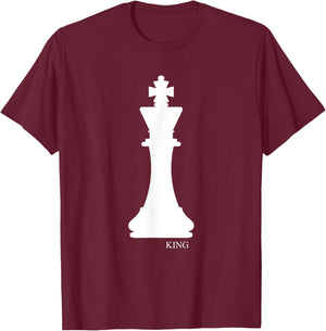 King Chess Piece Halloween Costume Chess Club Shirt T-Shirt - T-Shirt | Maroon