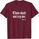 Thou Shalt Not Try Me Mom 24 7 T-Shirt - T-Shirt | Maroon