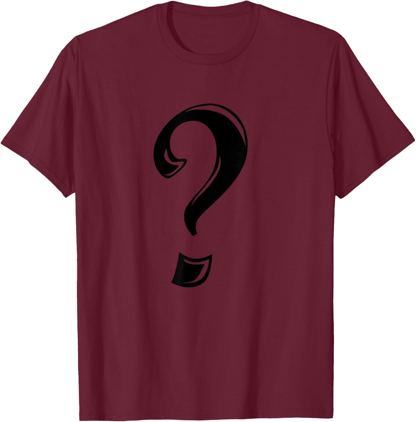 Funny Question Mark | Alphabet Speel T-Shirt - T-Shirt | Maroon