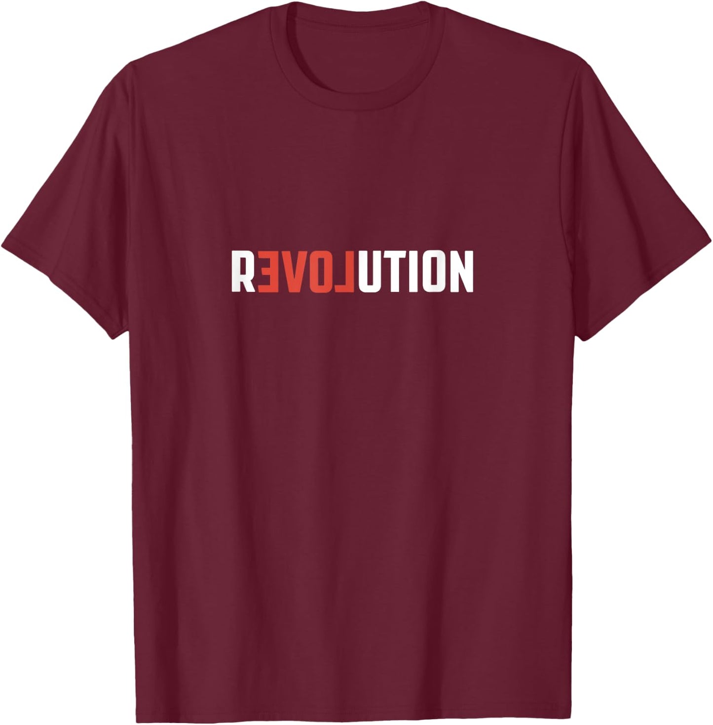 Love Revolution Movement - Short sleeves T-Shirt - T-Shirt | Maroon