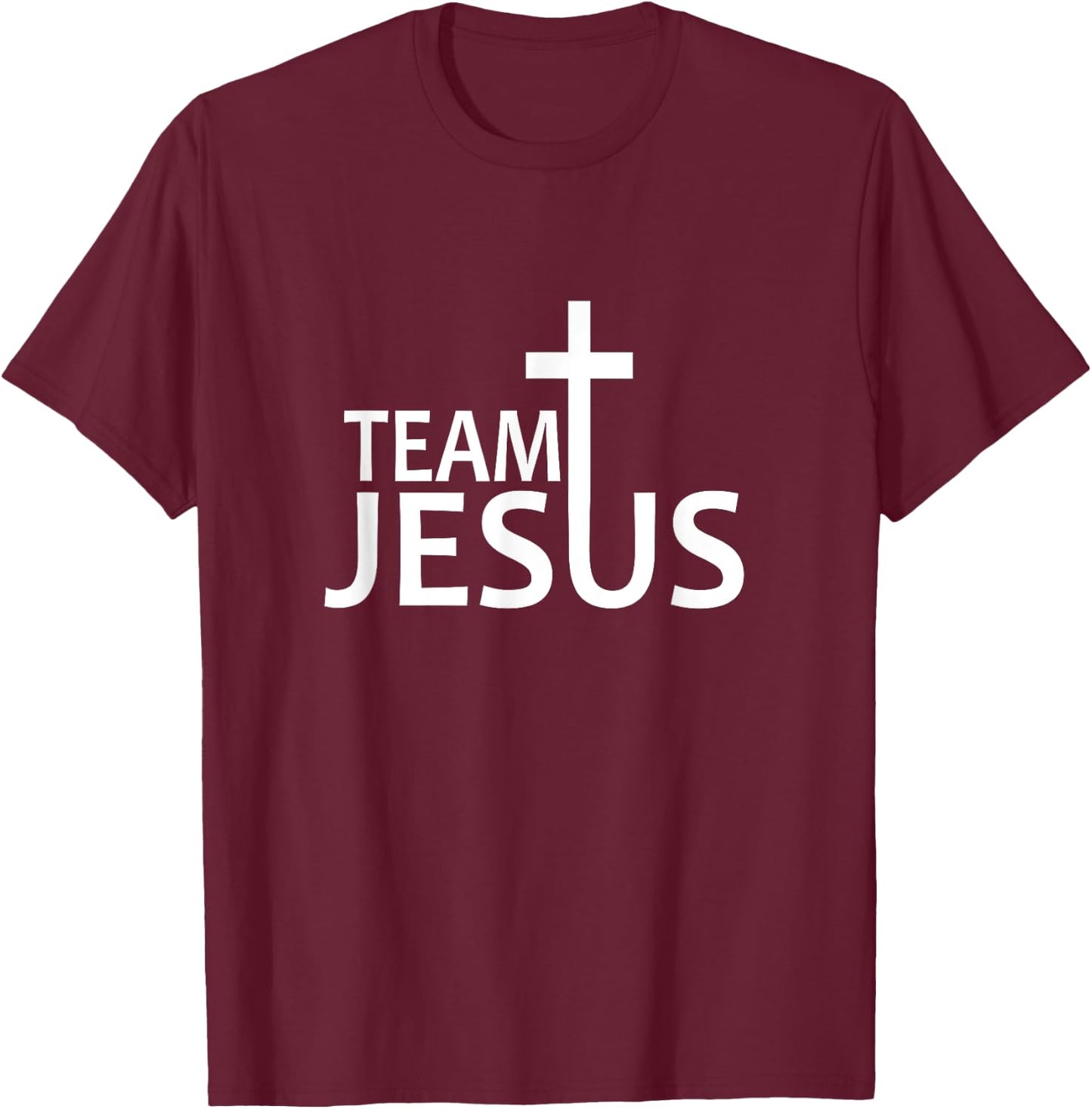 Awesome Team Jesus & Sizes T-Shirt - T-Shirt | Maroon
