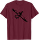 Single Drake - Duck Hunting by Committed Waterfowl T-Shirt - T-Shirt | Maroon
