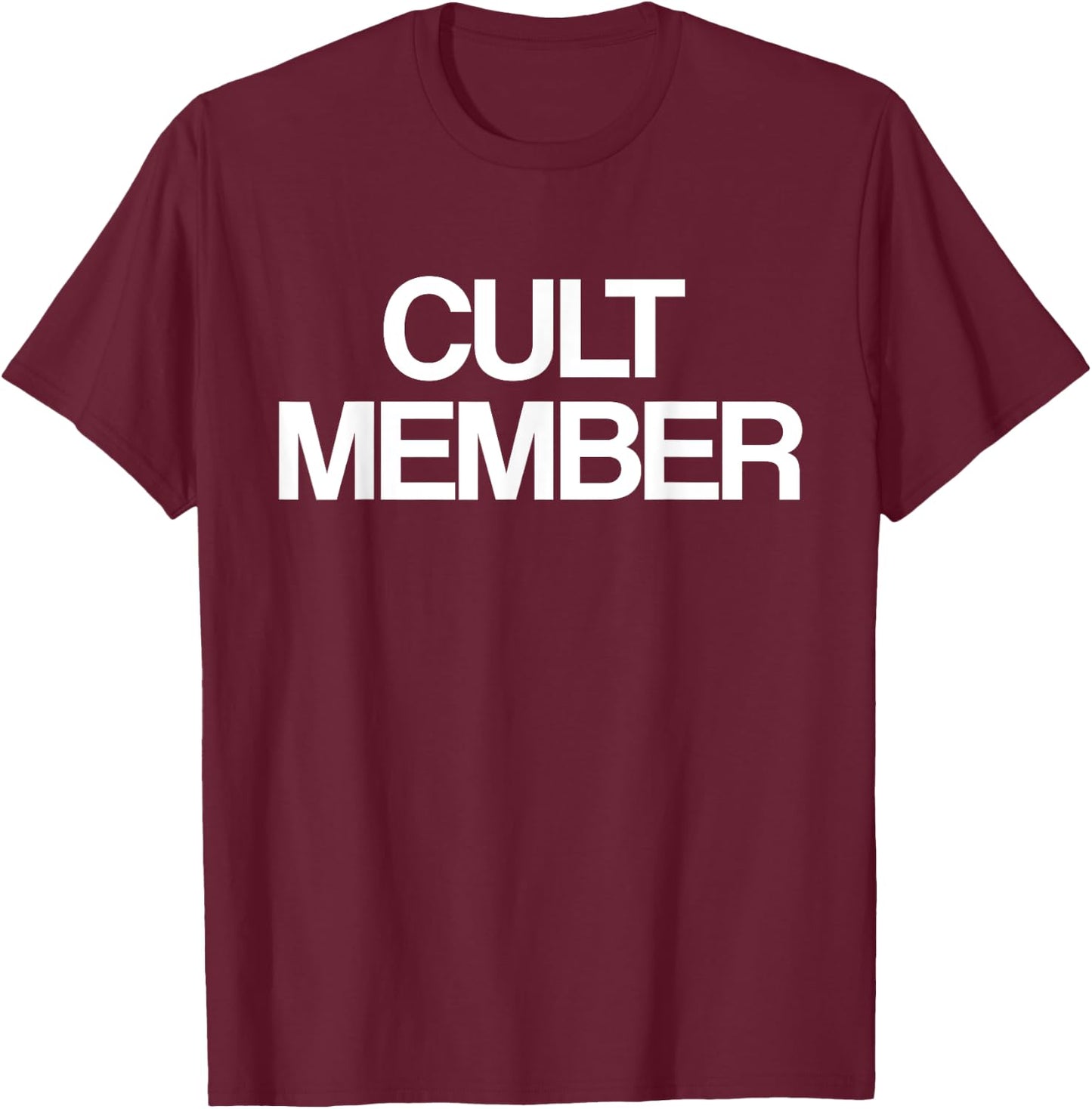 Cult Member Design Group Halloween Costume T-Shirt - T-Shirt | Maroon